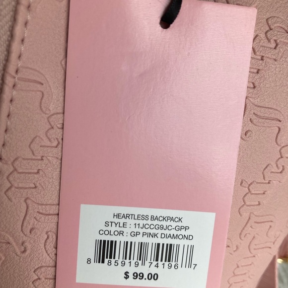 Juicy Couture Pink Backpack